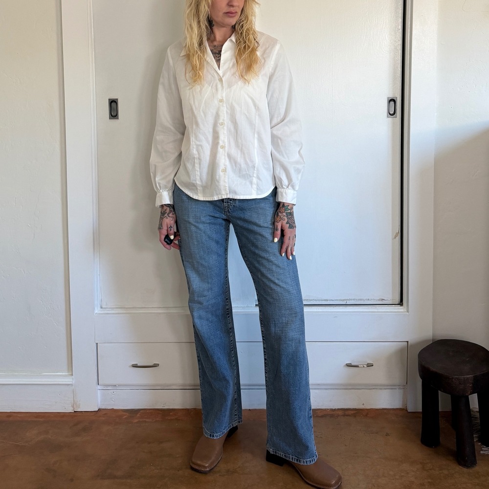 Lucky Brand Vintage Straight Leg Jeans Womens Size 8 29 Medium Wash Made in USA